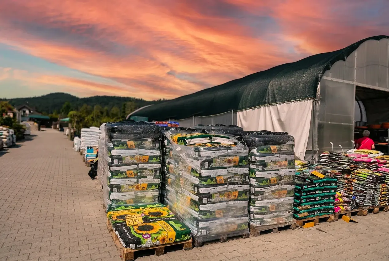 Widok ogólny centrum ogrodniczego